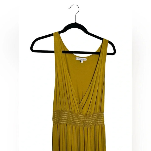 The Vanity Room Mustard Sleeveless Maxi Dress Size Medium - Picture 2 of 5